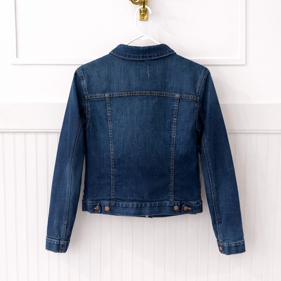 GAP Dark Blue Denim Jacket with Copper Buttons - Picture 5 of 7